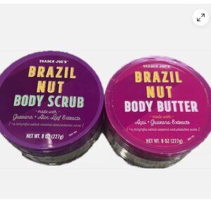 Trader Joes - Brazil Nut Set : (1) Body Butter (8 oz) and (1) Body Scrub (8 oz)
